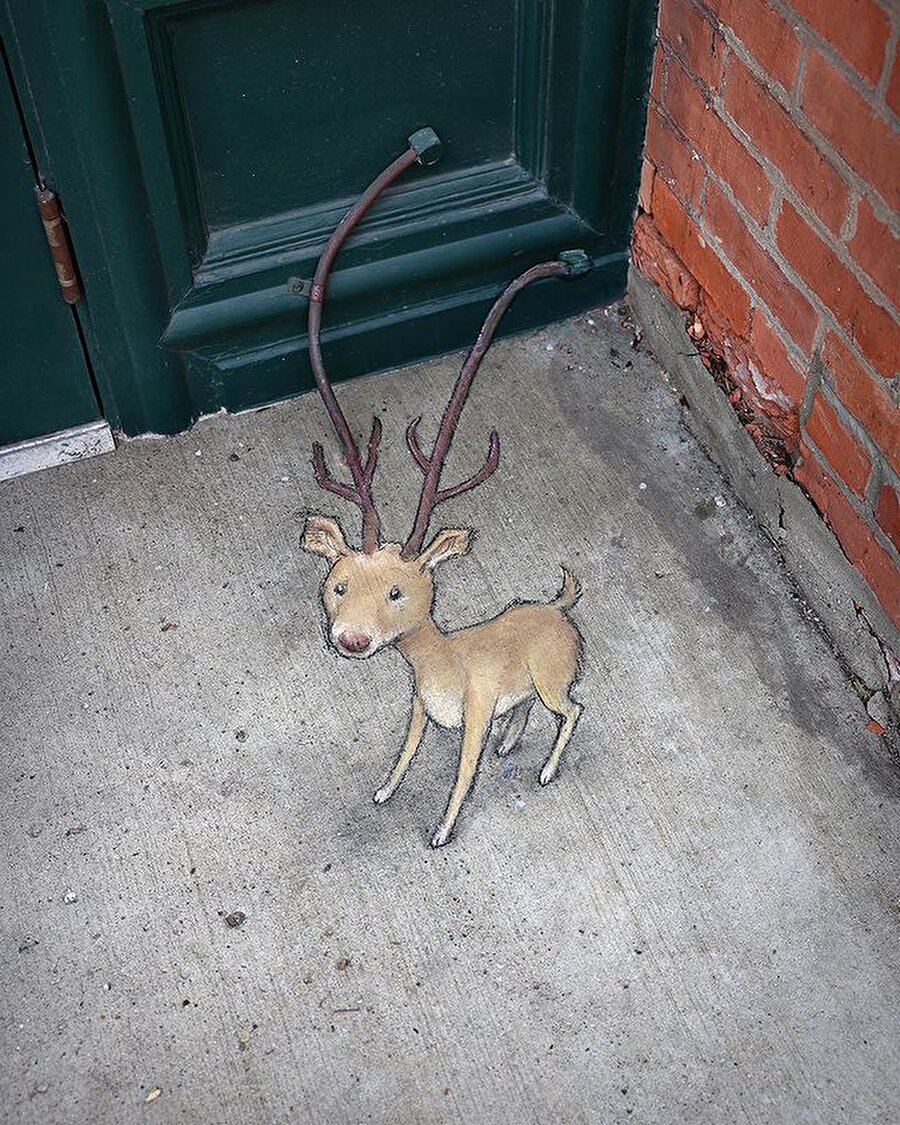 David Zinn’in dünyayı güzelleştiren çizimleri 🖊️