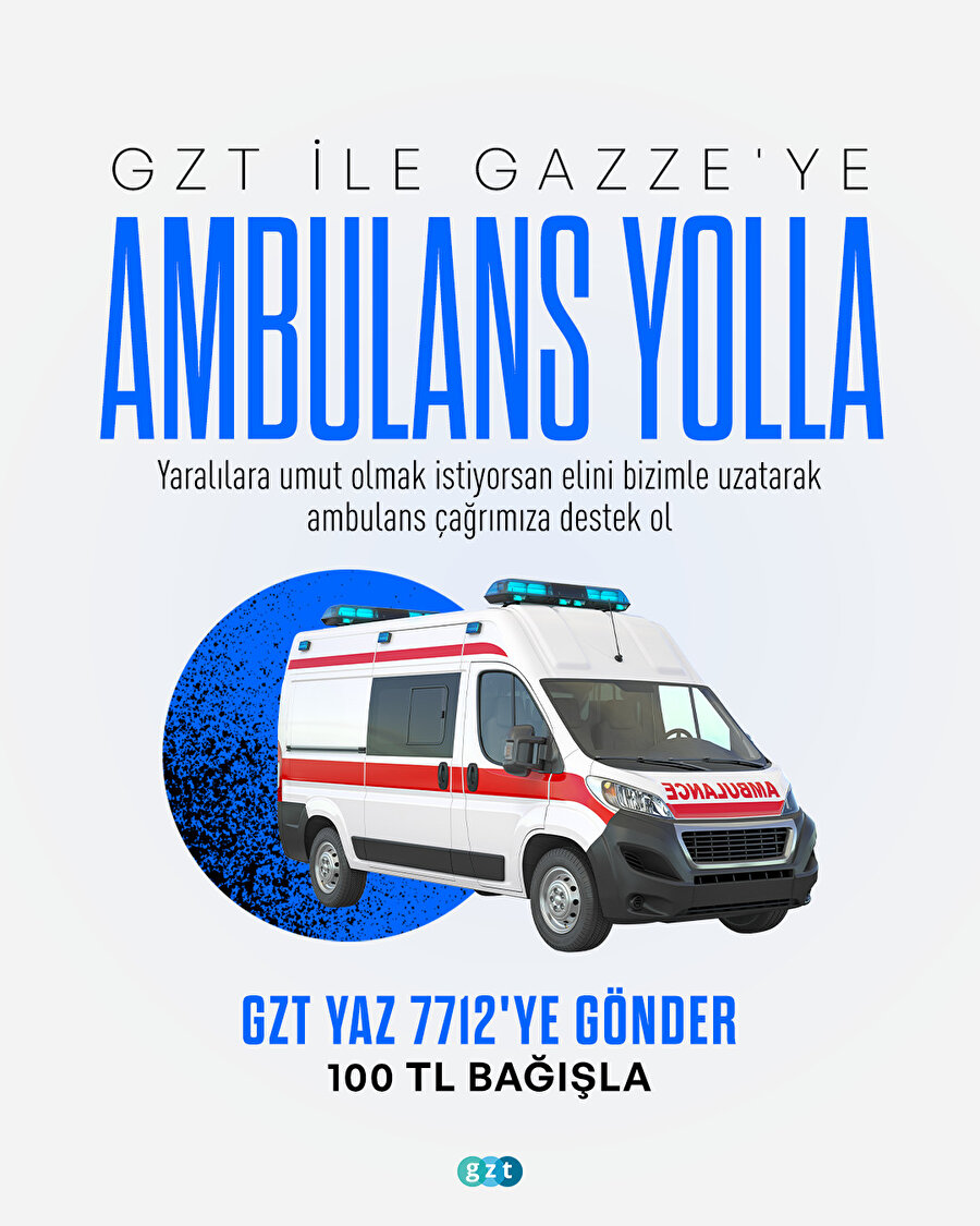 Gazze'ye acil ambulans