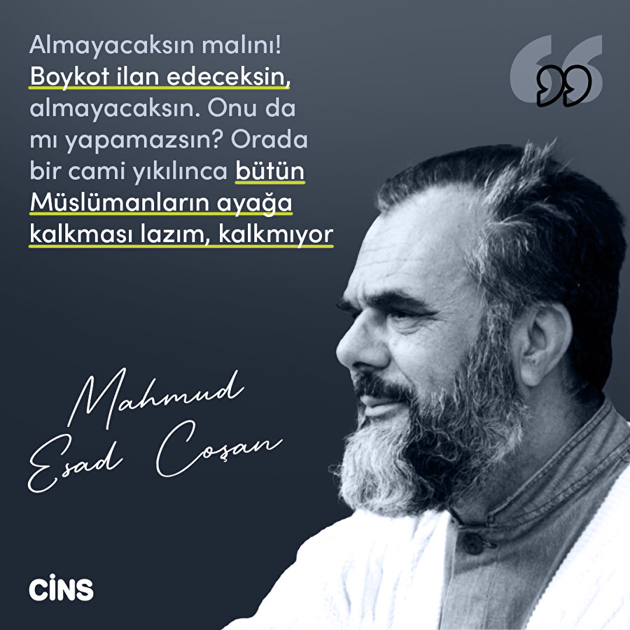 Mahmud Esad Coşan'dan Müslümanlara 