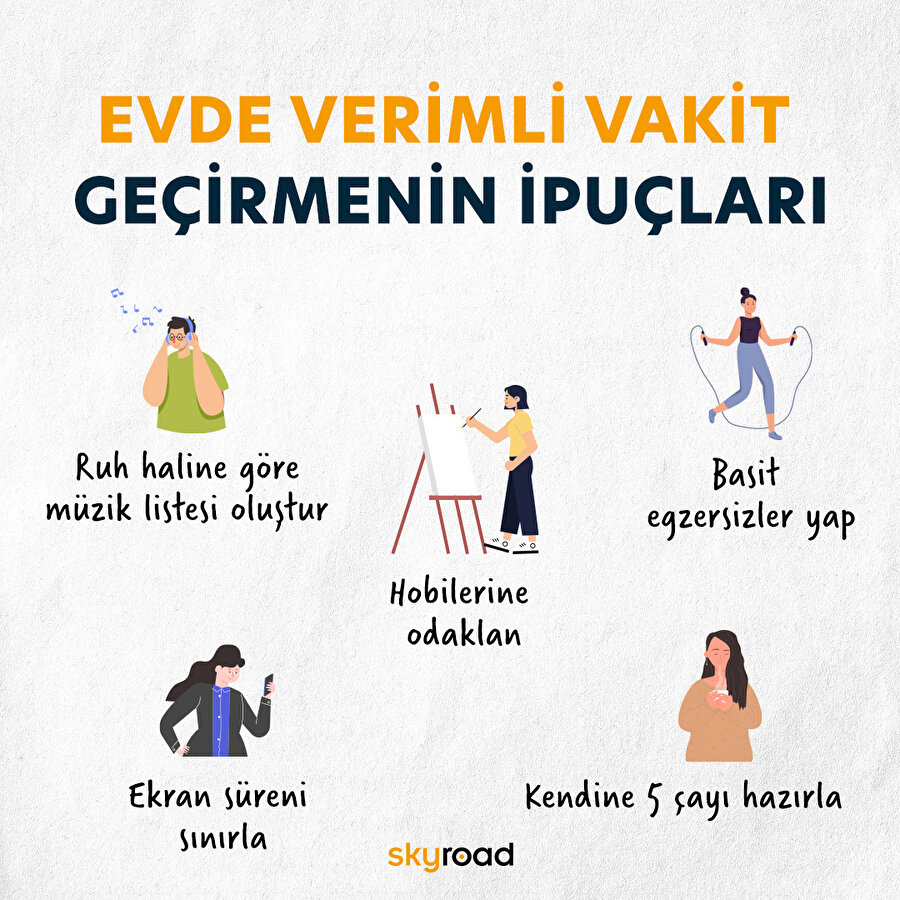 Evde verimli vakit geçirmenin ipuçları 🏡