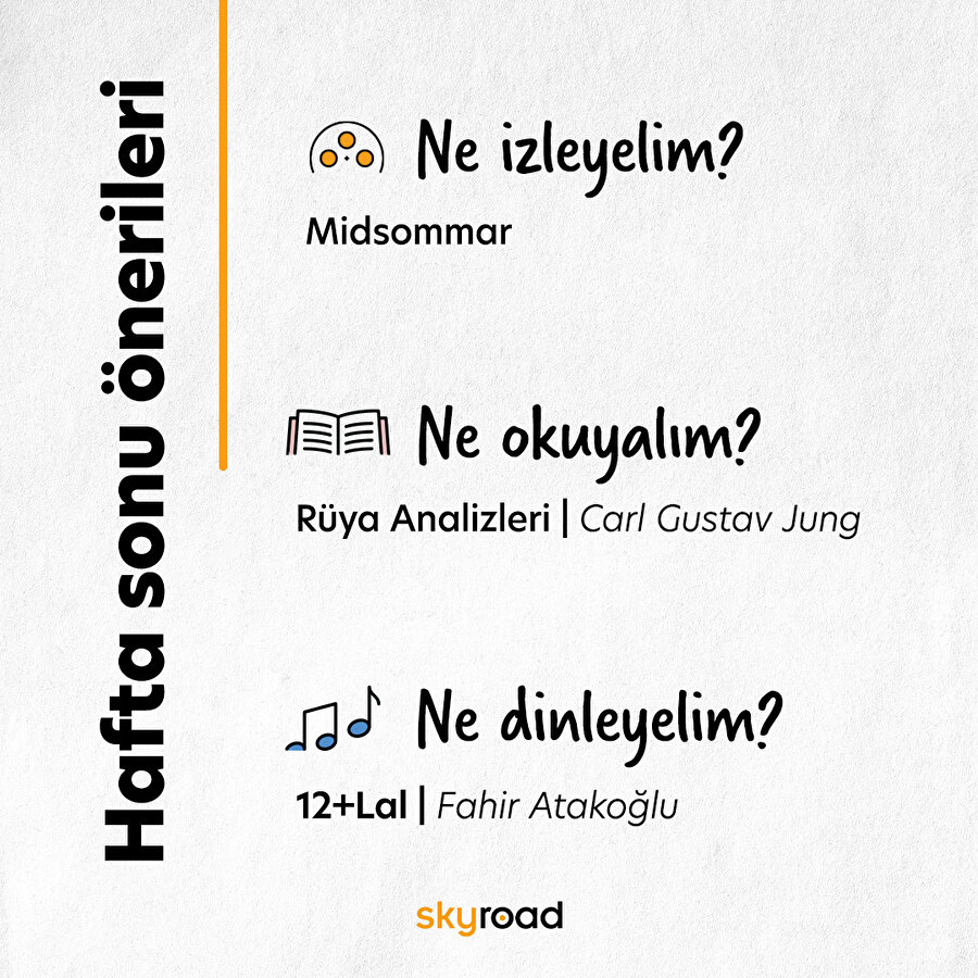 Hafta sonu önerileri 🙌🏻