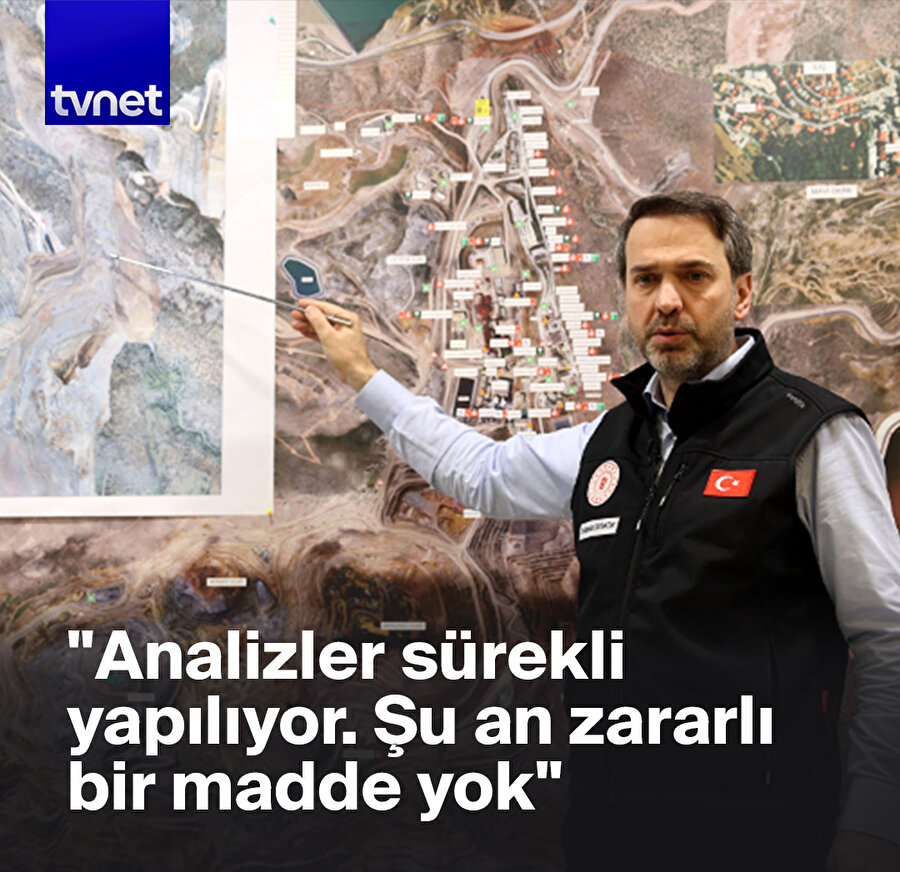  "35 milyon metreküp toprak var, su ve toprakta zararlı madde yok"
