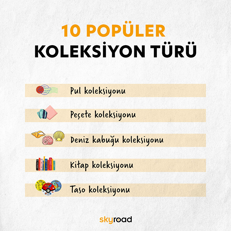 10 popüler koleksiyon türü 🙌🏻
