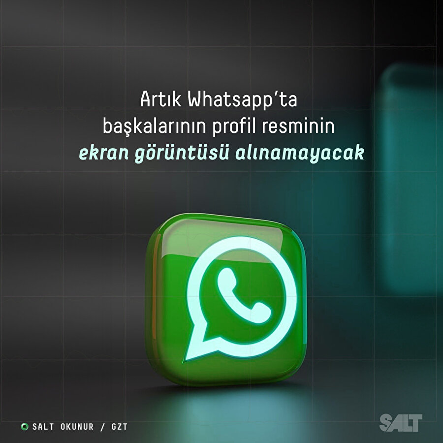 Artık Whatsapp'ta başkalarının profil resminin ekran görüntüsü alınamayacak