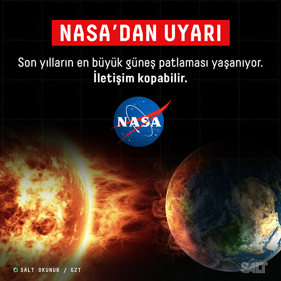 NASA'dan uyarı: Son yılların en büyük güneş patlaması yaşanıyor