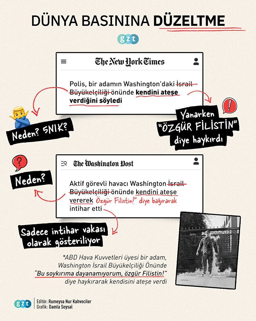 Dünya basınına düzeltme❗