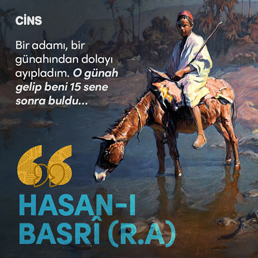 Hasan-ı Basrî'den kınamak üzerine 
