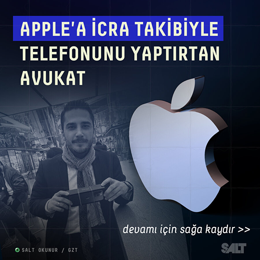 Apple'a icra takibiyle telefonunu yaptırtan avukat