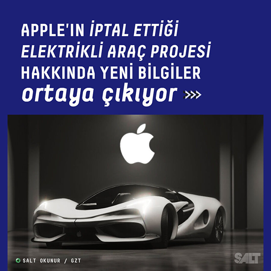 İptal edilen Apple Car projesiyle alakalı yeni bilgiler ortaya çıktı
