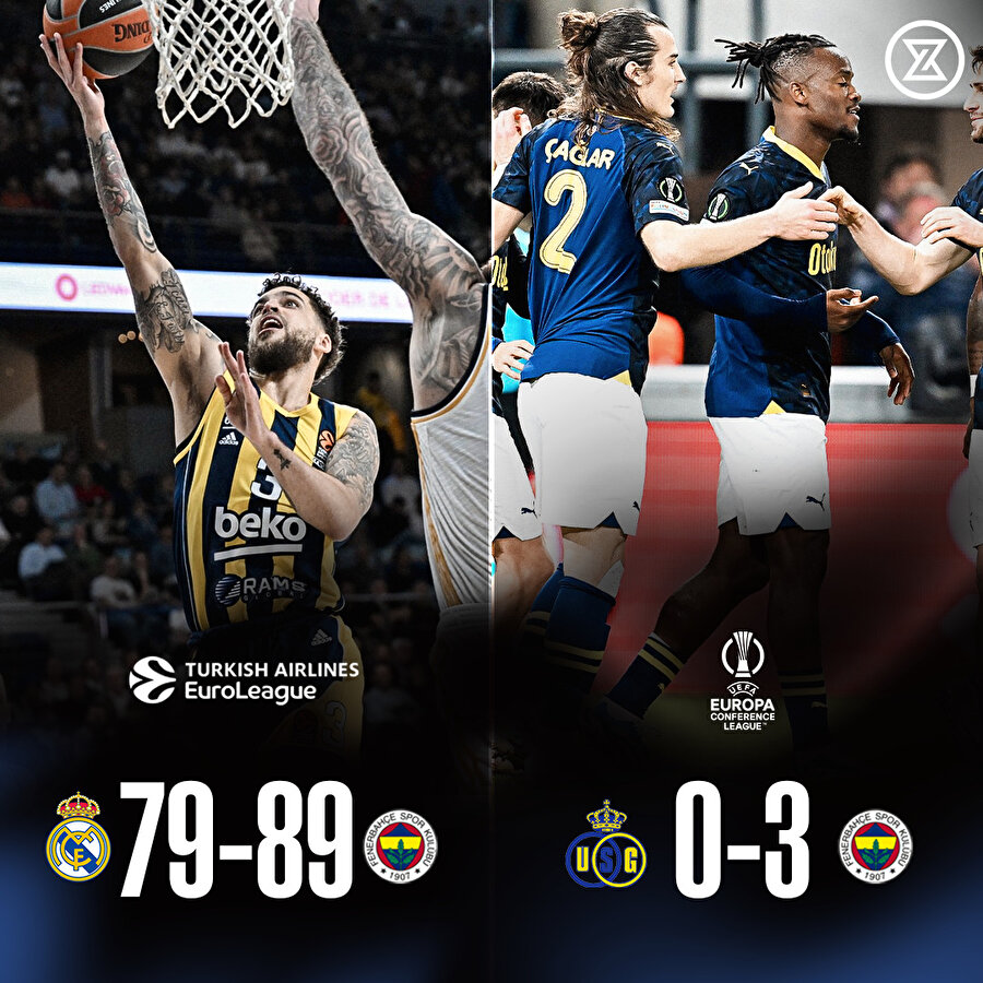 Fenerbahçe'den Avrupa'da iki galibiyet!