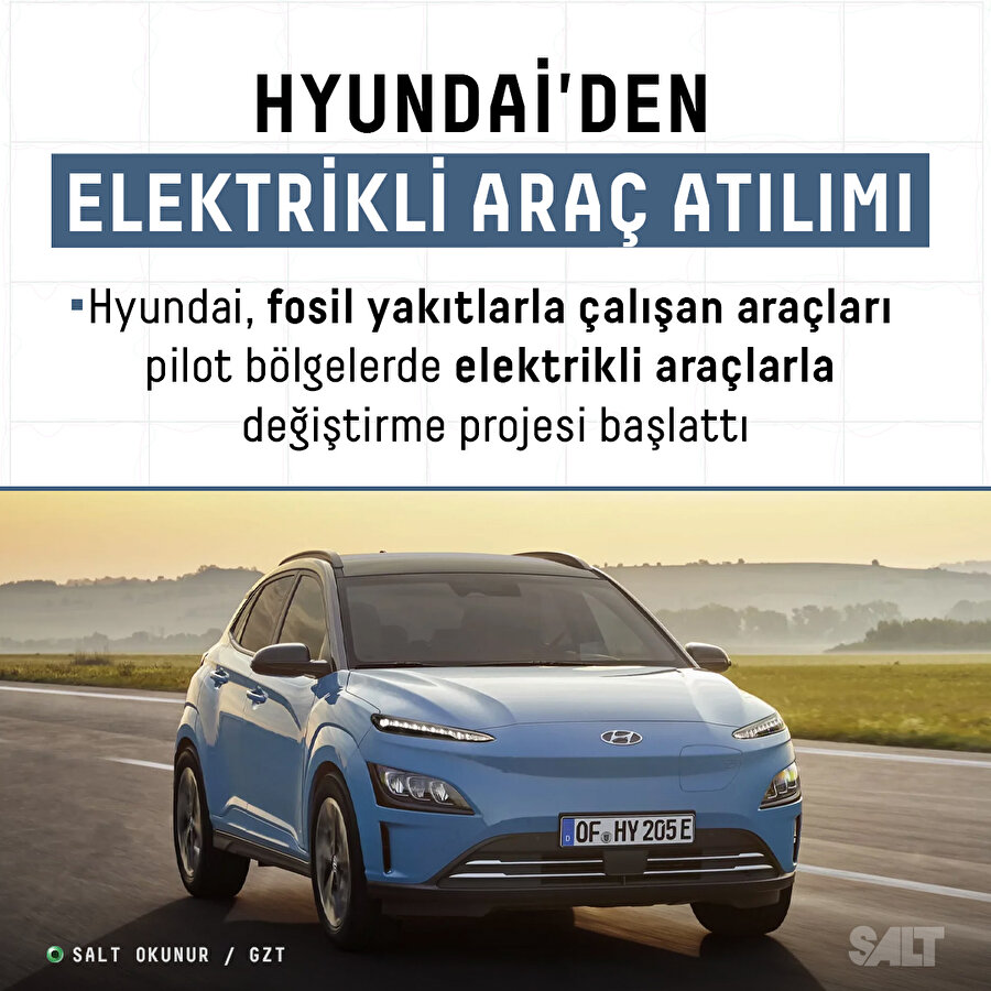 Hyundai'den elektrikli araba atılımı