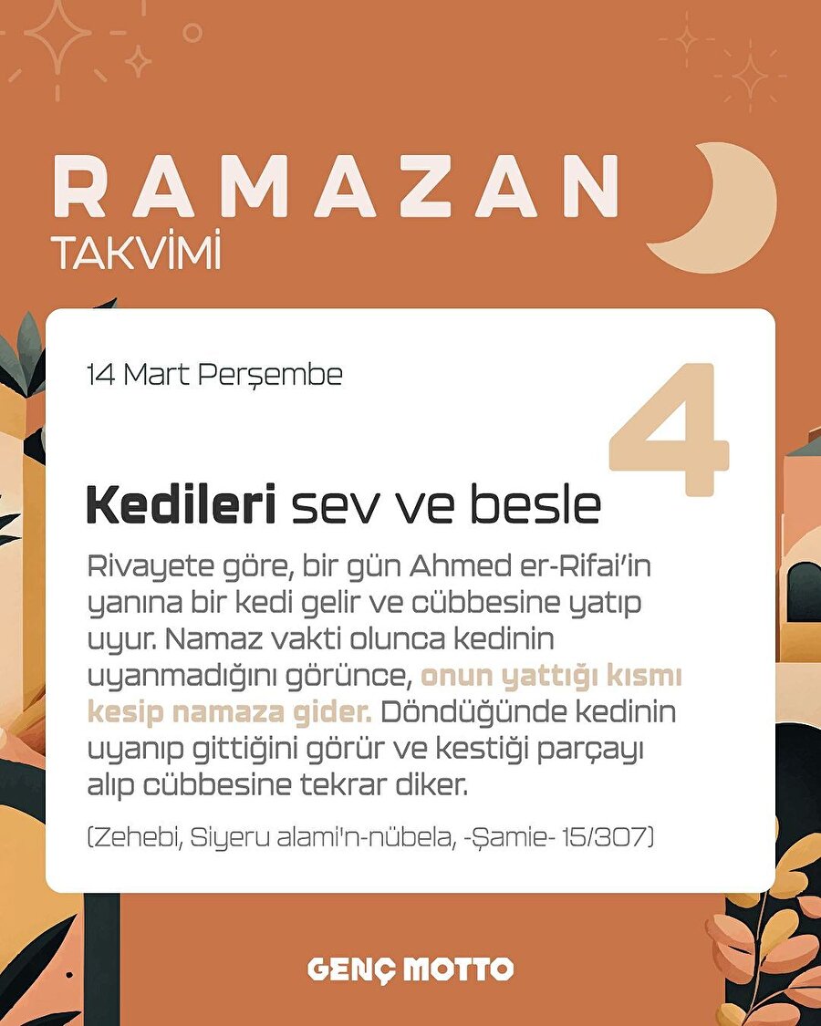 Günlük Ramazan görevi - 4 Ramazan