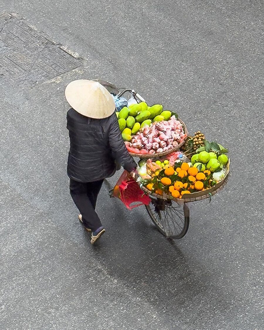  Vietnam’ın havadan fotoğraflanan meyveli satıcıları🥑🍊