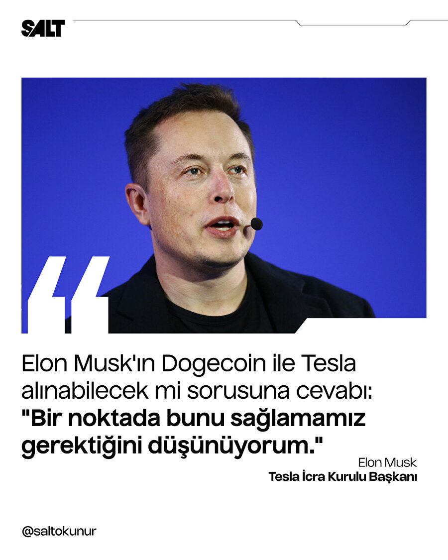 Elon Musk'tan coin ile Tesla satışı yorumu