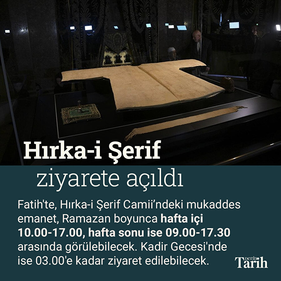 Ramazan ayı boyunca Hırka-i Şerif ziyareti