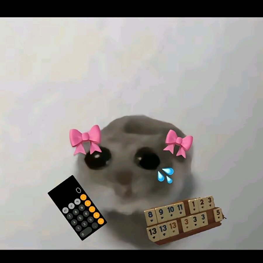 Okey oynarken hesap makinesi kullanan o kişi