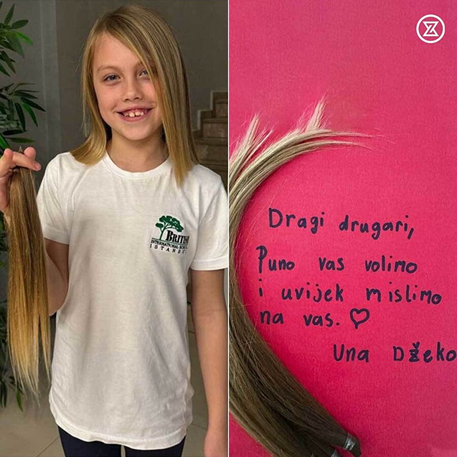 Dzeko'nun kızından anlamlı bağış