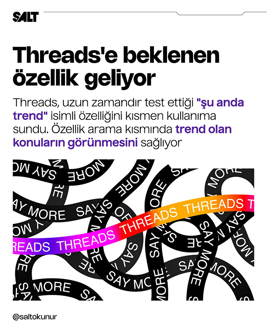 Threads'e beklenen özellik geldi