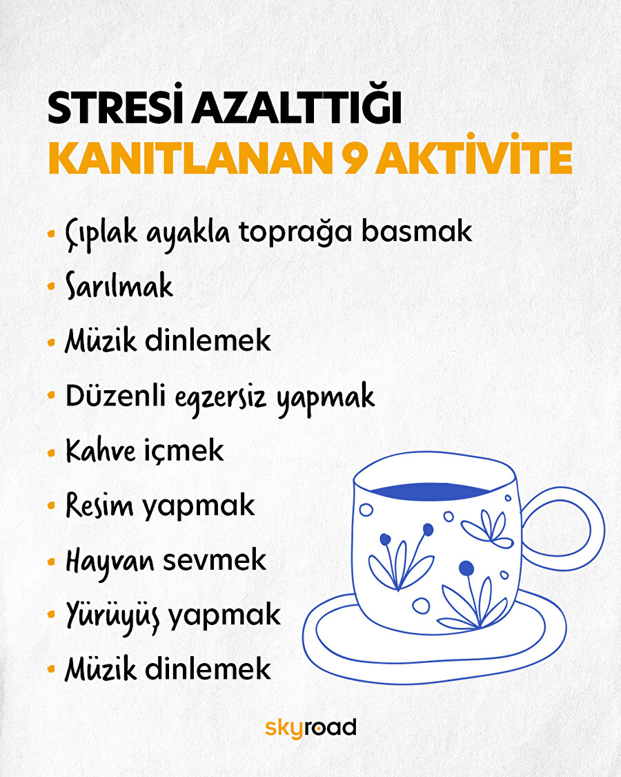 Stresi azalttığı kanıtlanan 10 aktivite 🙌