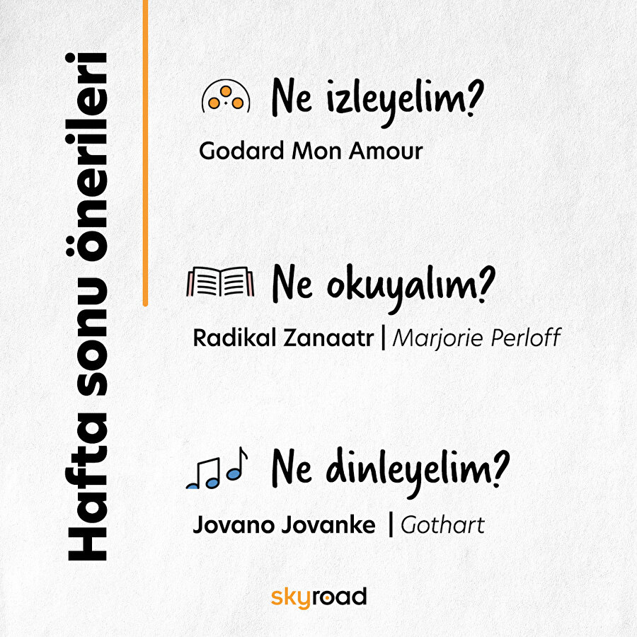 Hafta sonu önerileri 🙌