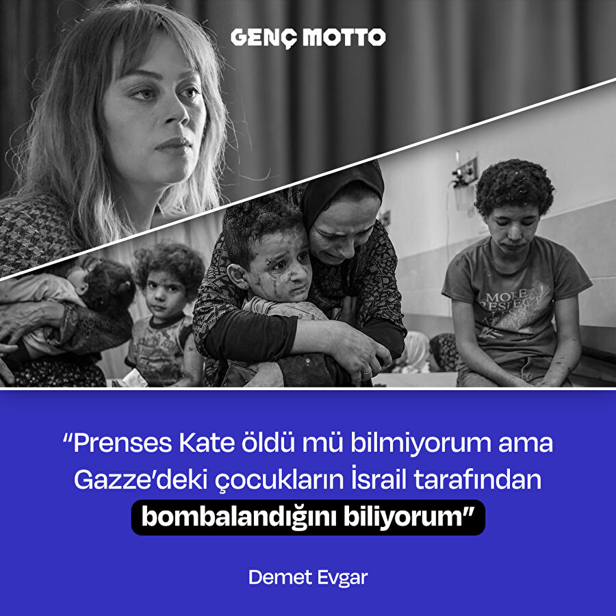 Demet Evgar'dan Gazze mesajı