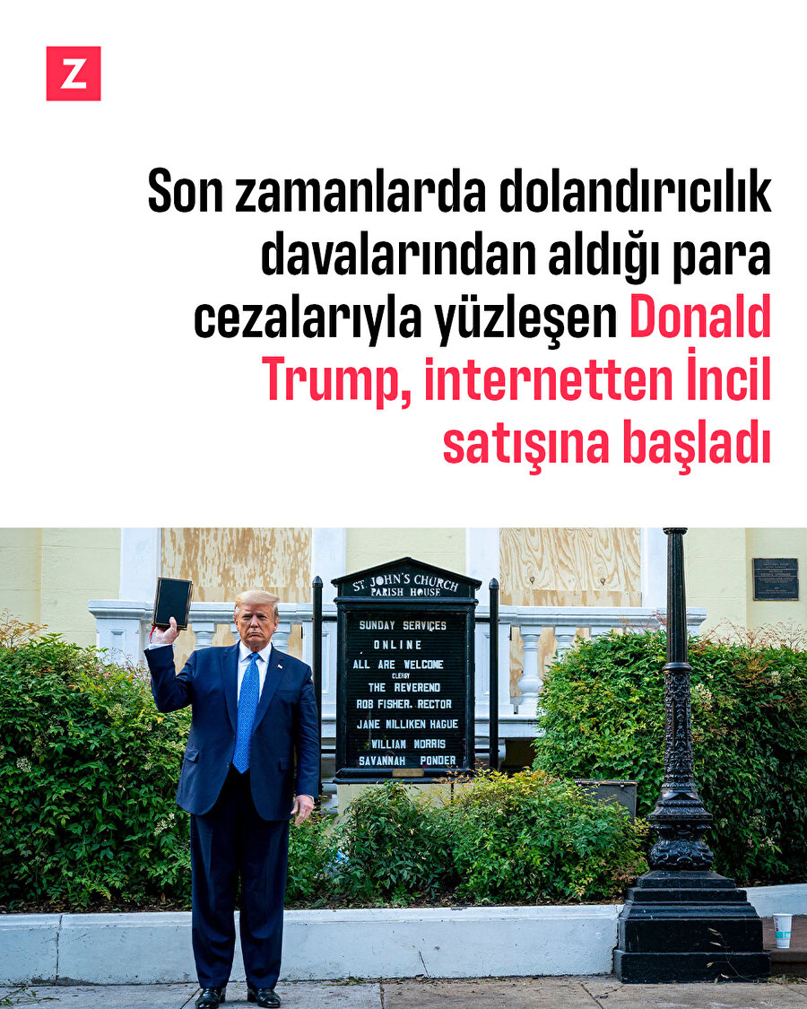 Dolandırıcılık davalarıyla yüzleşen Trump, İncil satmaya başladı