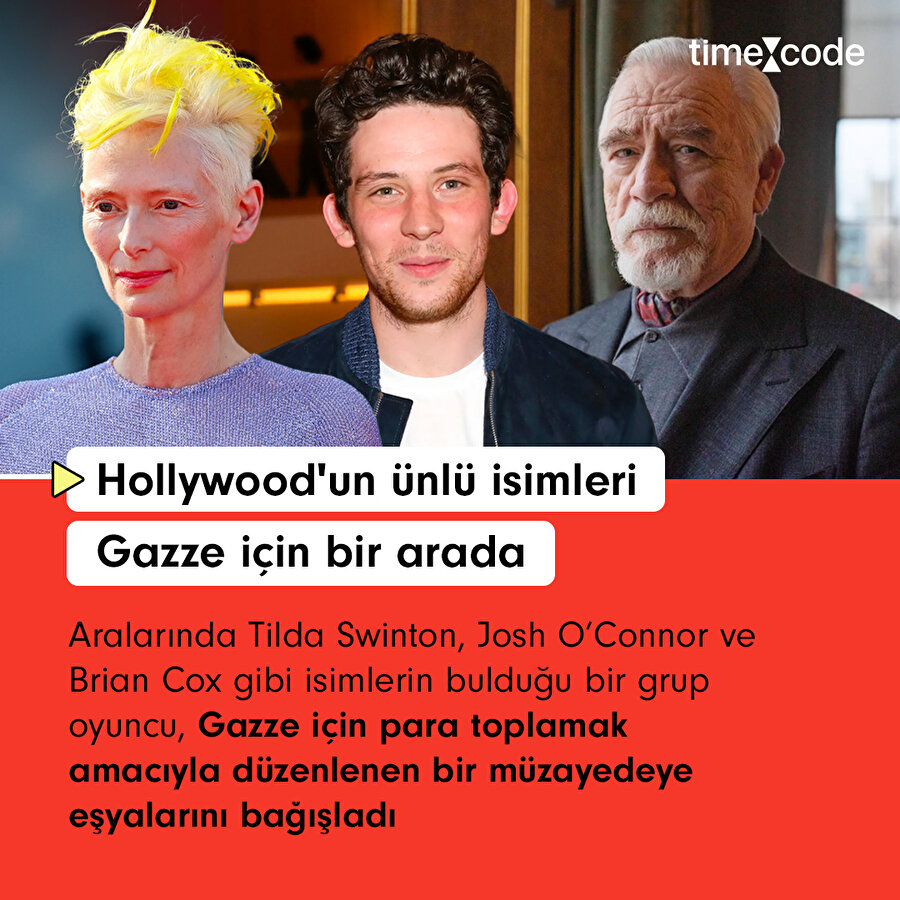 Hollywood'un ünlü isimleri Gazze için bir arada