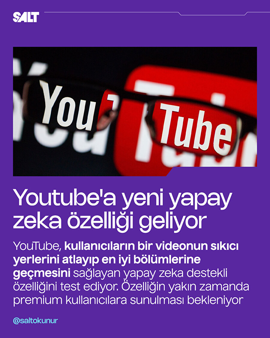 YouTube yeni yapay zeka özelliği kazanıyor
