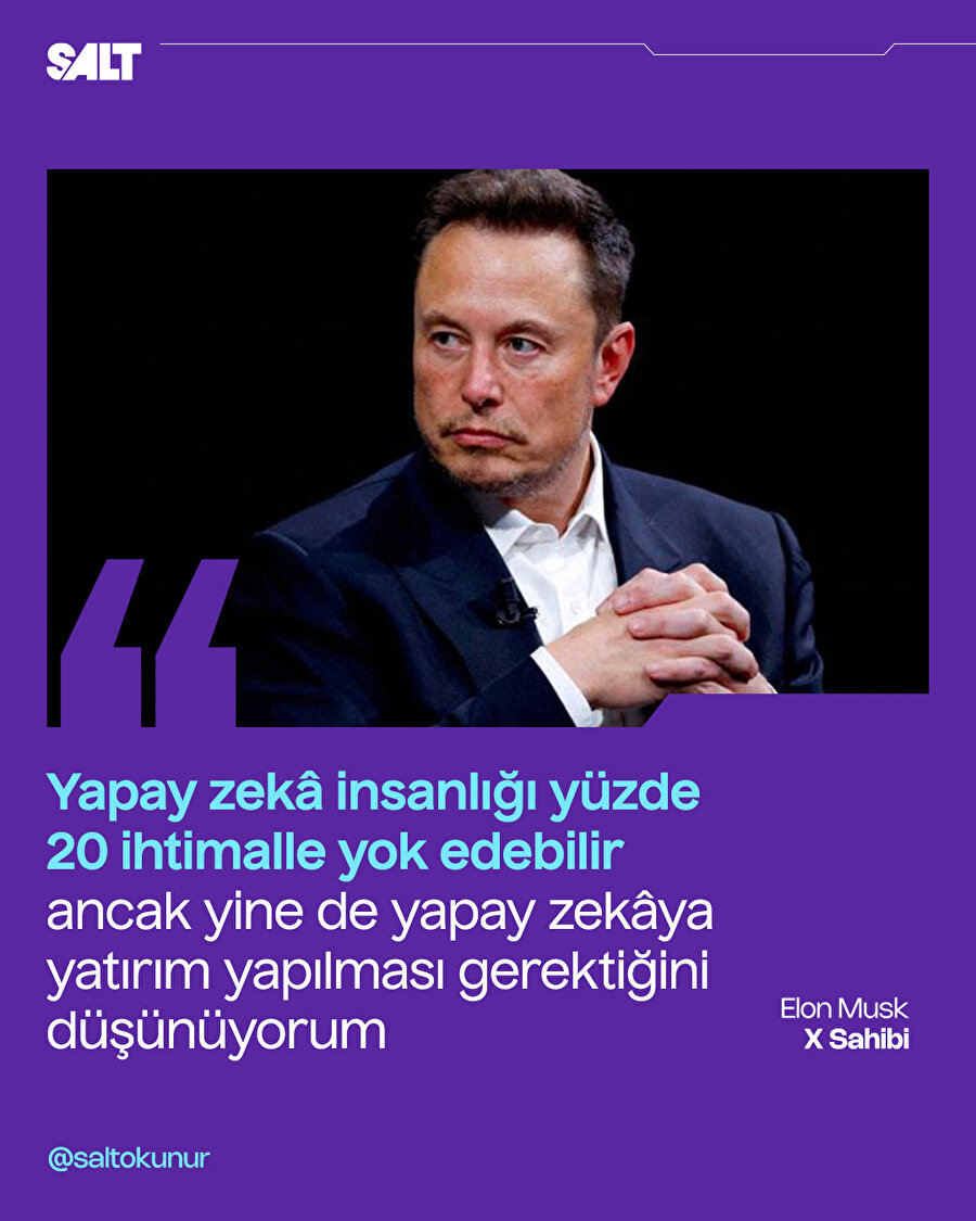 Elon Musk yapay zekadan vazgeçmiyor