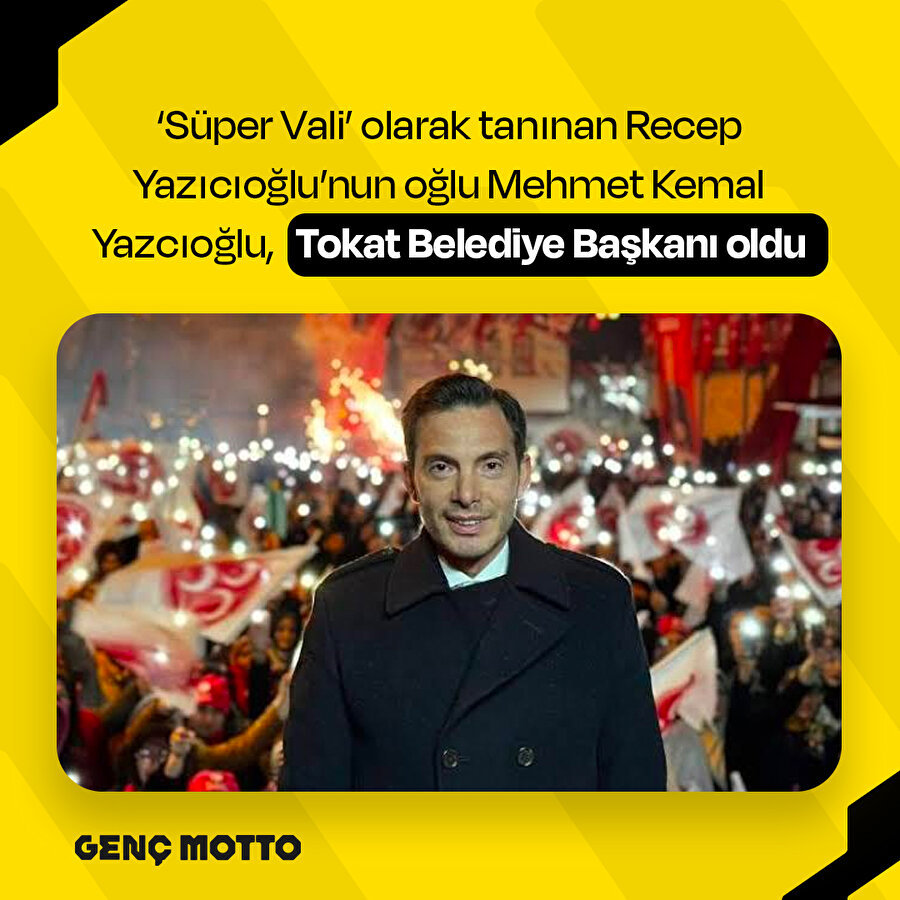 Süper Vali'nin oğlu Tokat Belediye Başkanı oldu