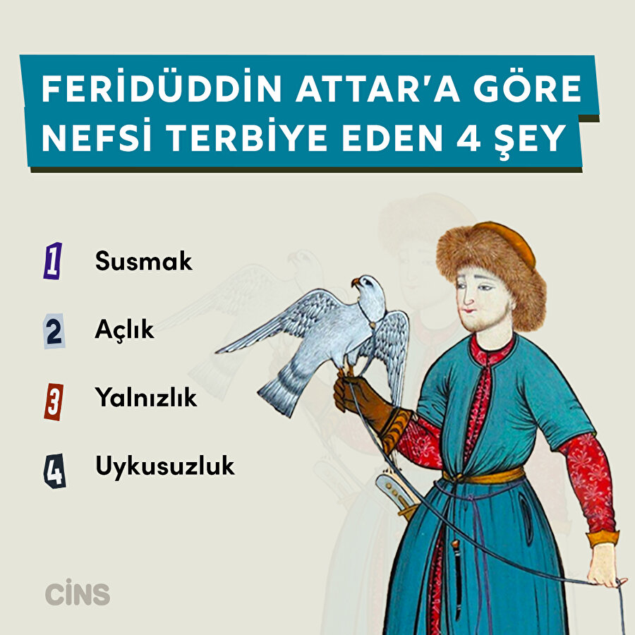 Feridüddin Attar ve nefsi terbiye eden 4 şey