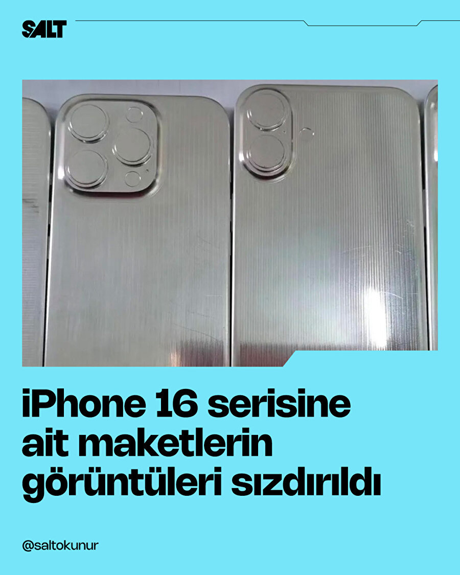 iPhone 16 serisinin tasarımları sızdı