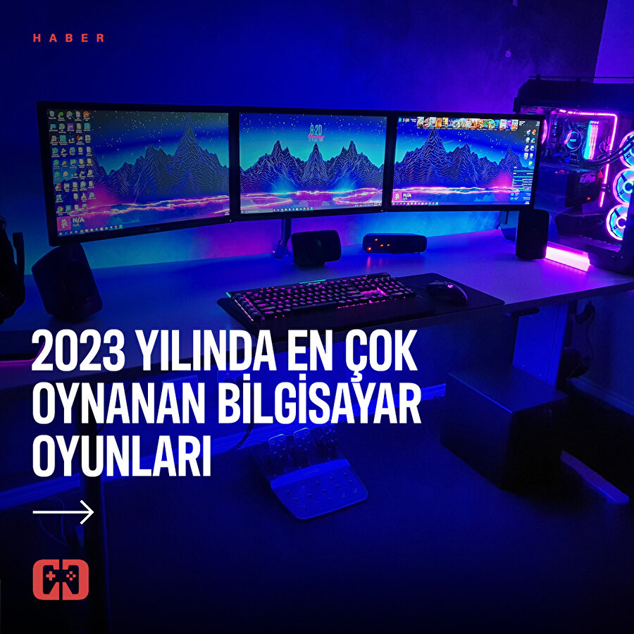2023'ün en çok oynanan PC oyunları 