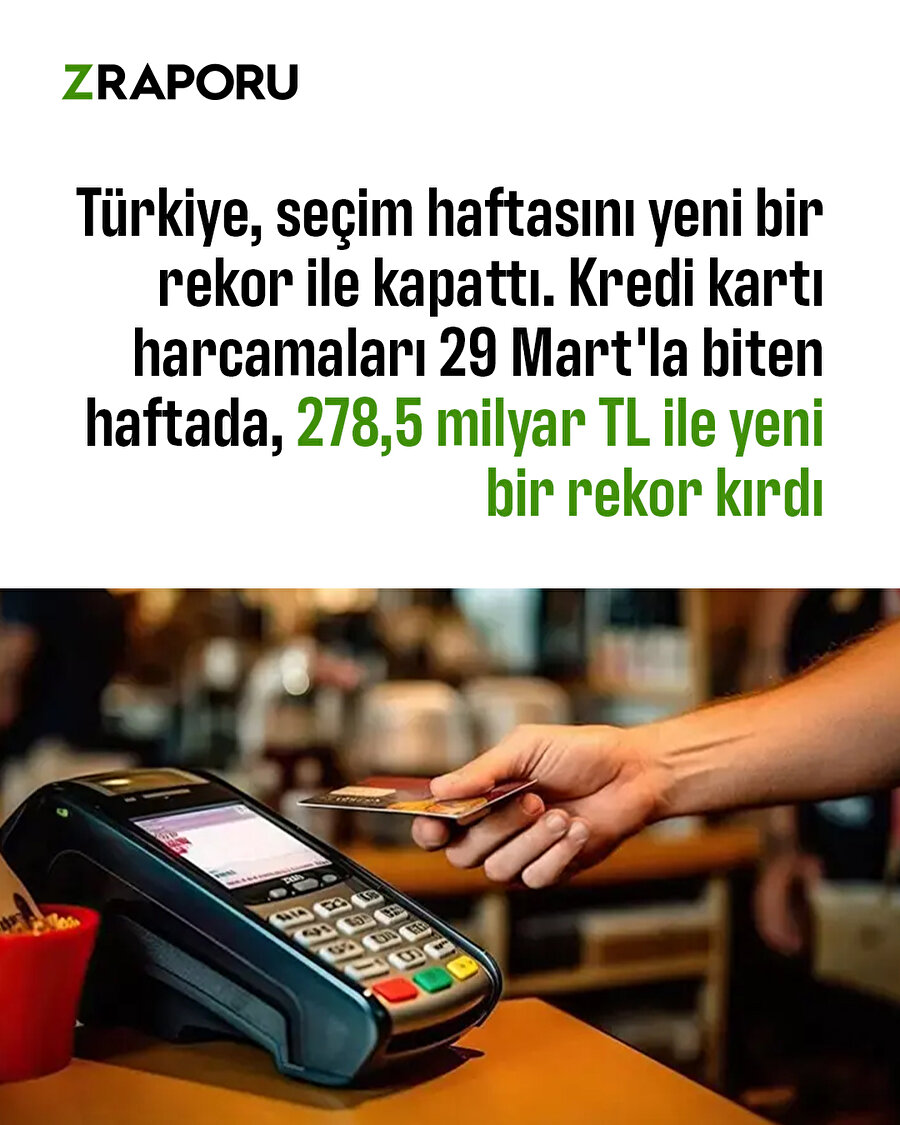 Kredi kartı harcamalarında yeni bir rekor kırıldı