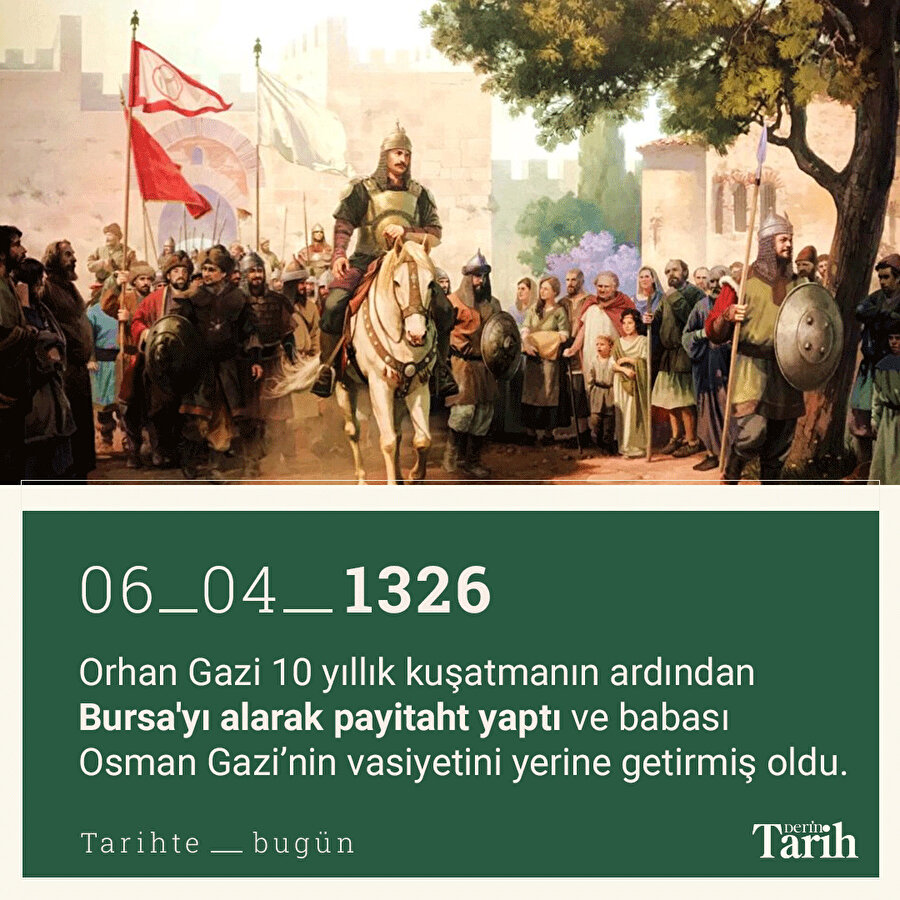 Tarihte bugün: Bursa'nın Fethi