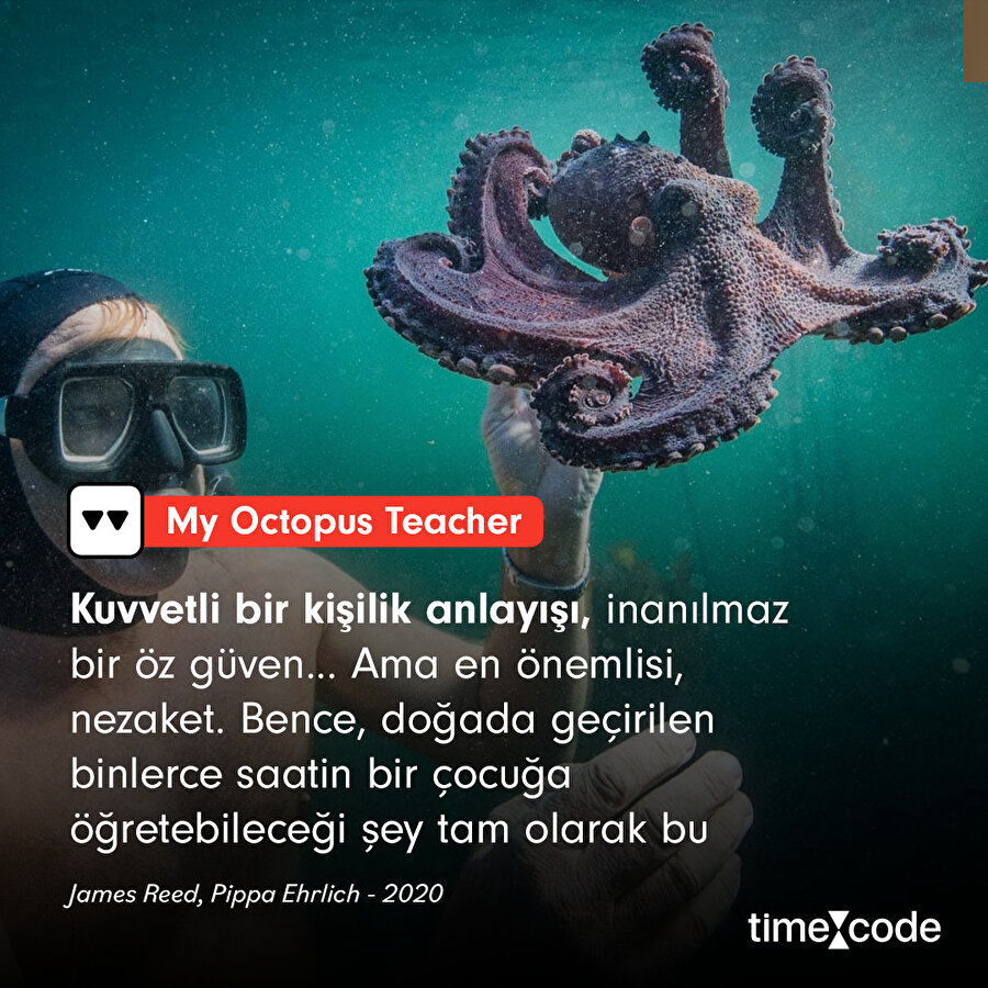 Ahtapottan Öğrendiklerim filminden alıntı