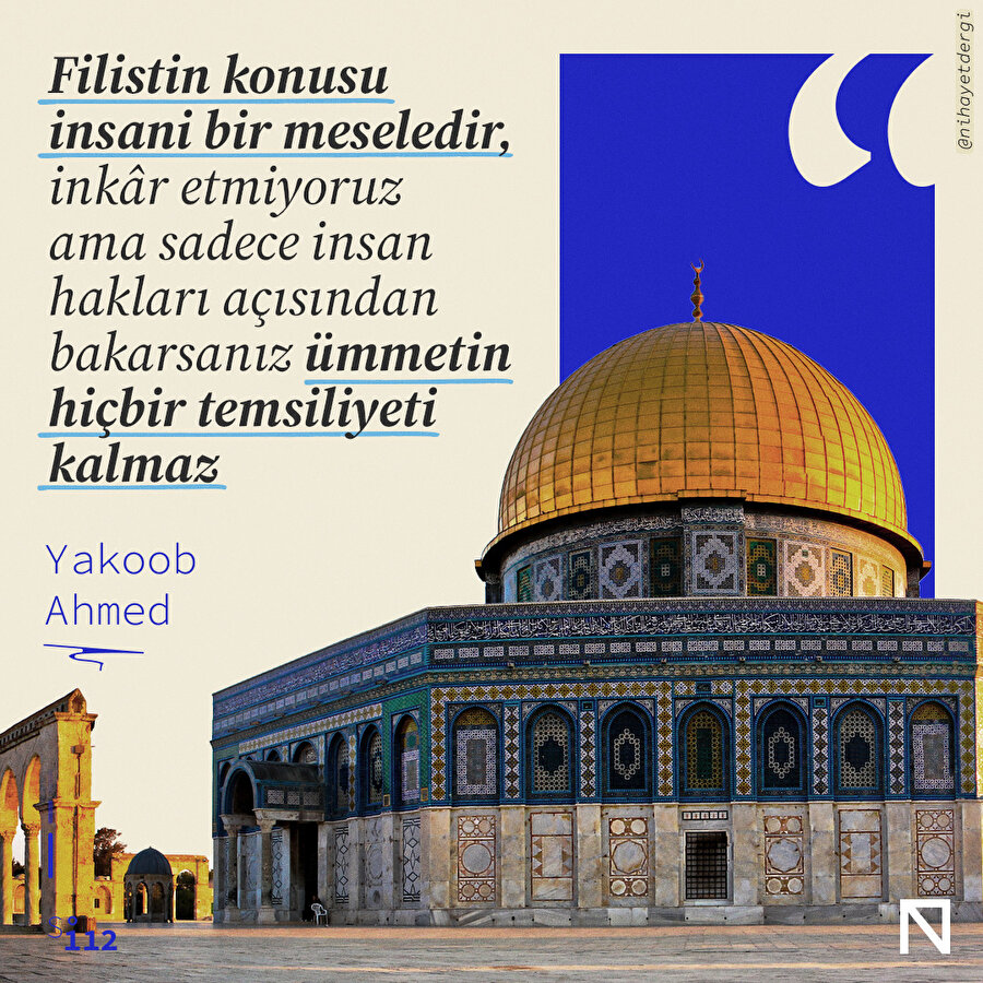 Filistin konusu insani bir meseledir