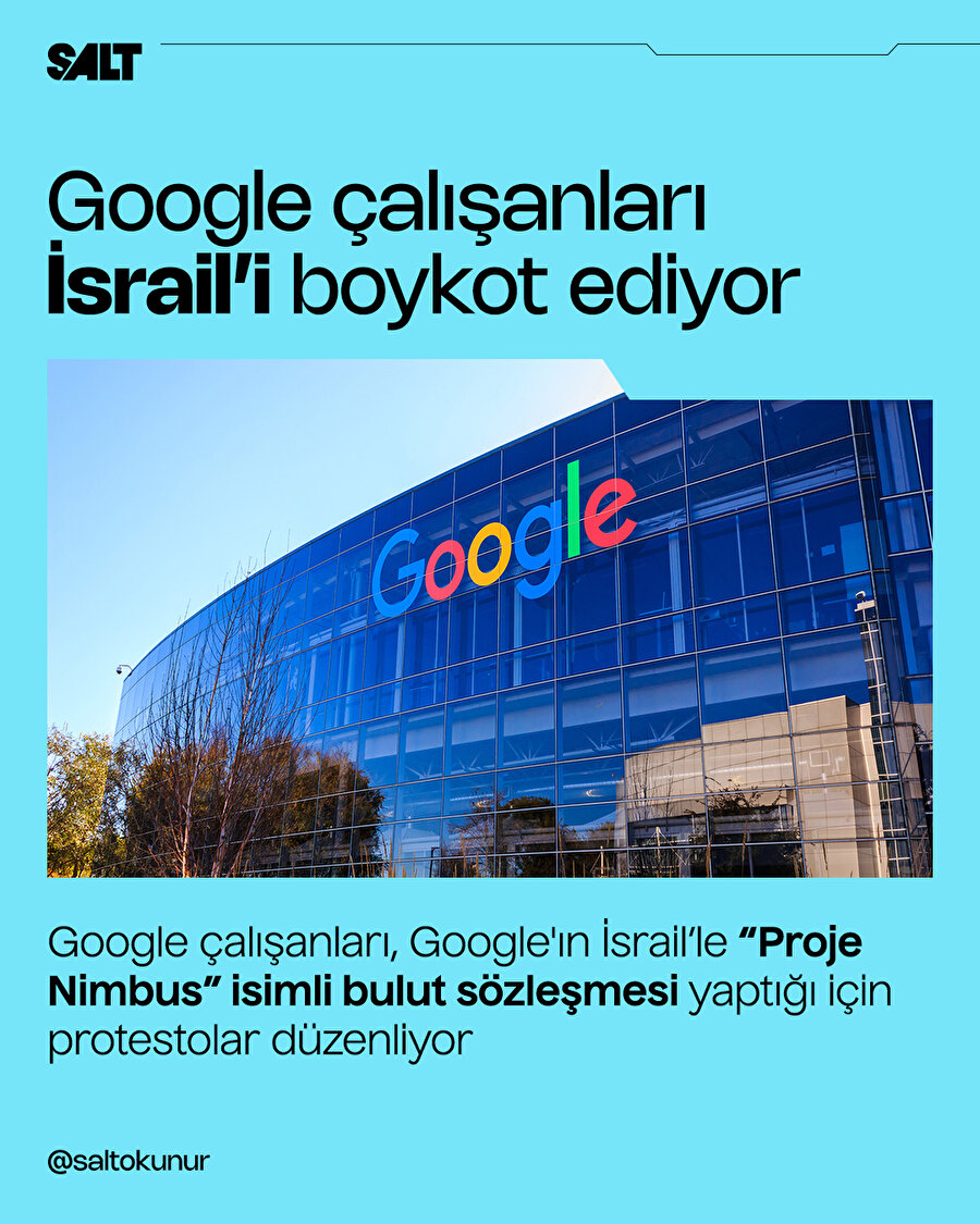 Google çalışanları İsrail'i boykot ediyor
