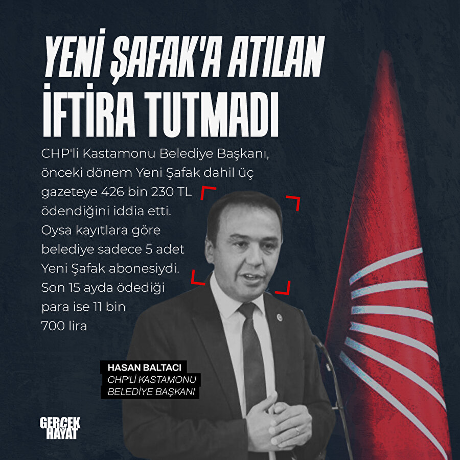 CHP'li belediyenin iftirası tutmadı