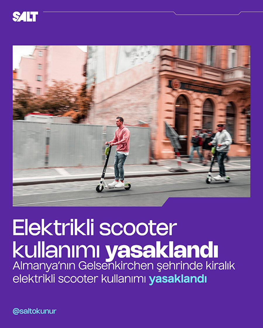Elektrikli scooter kullanımı yasaklandı