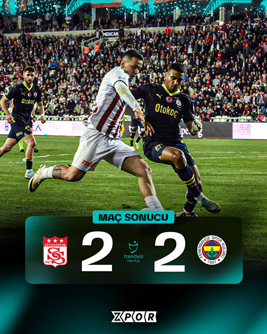 Fenerbahçe, Sivas deplasmanından 1 puanla dönüyor