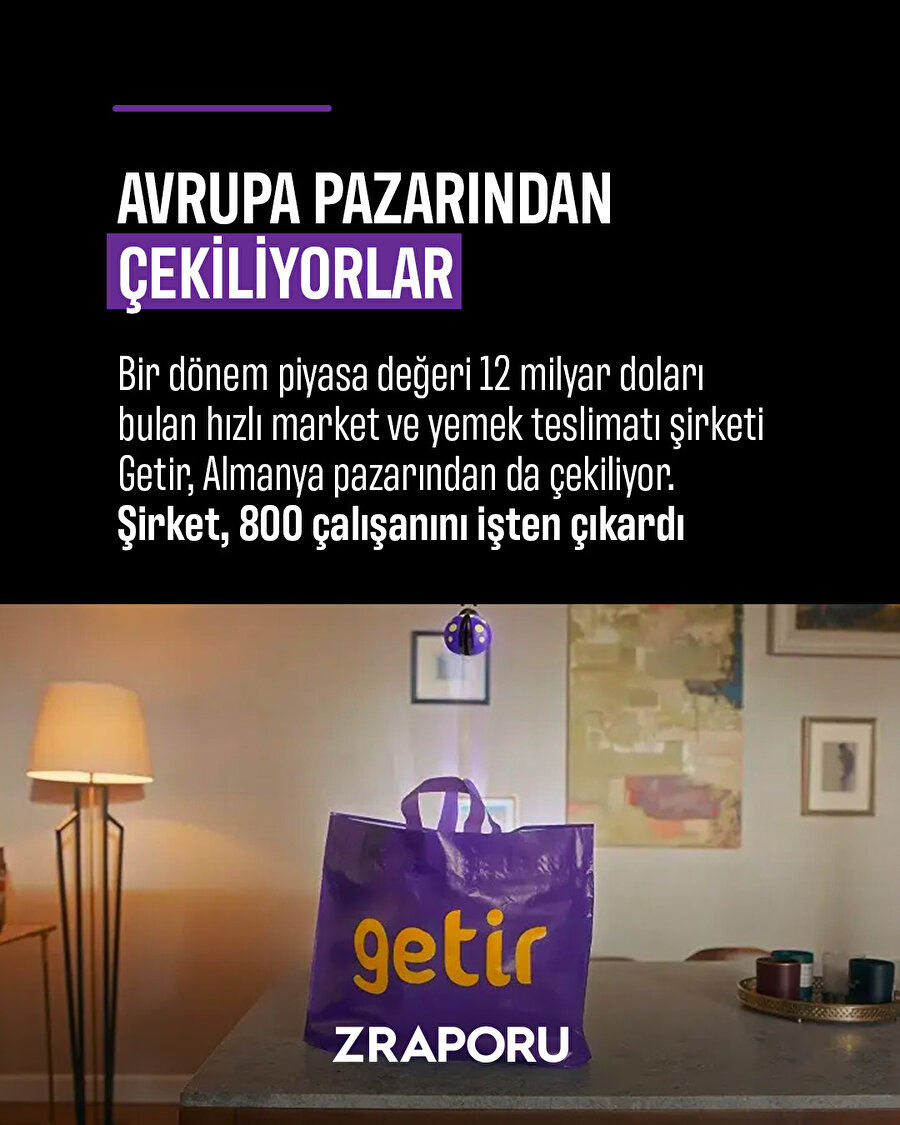 Getir, Almanya pazarından da çekiliyor 