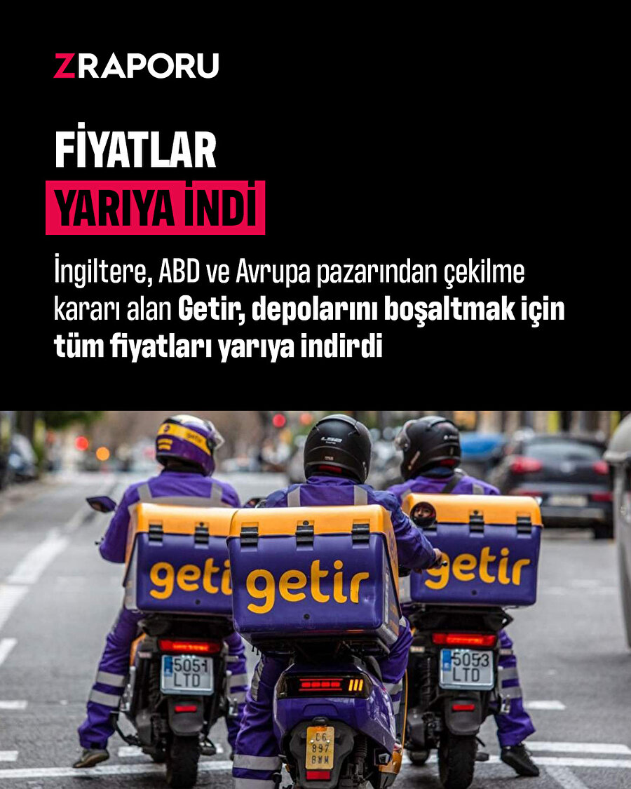 Getir, fiyatları yarıya indirdi 