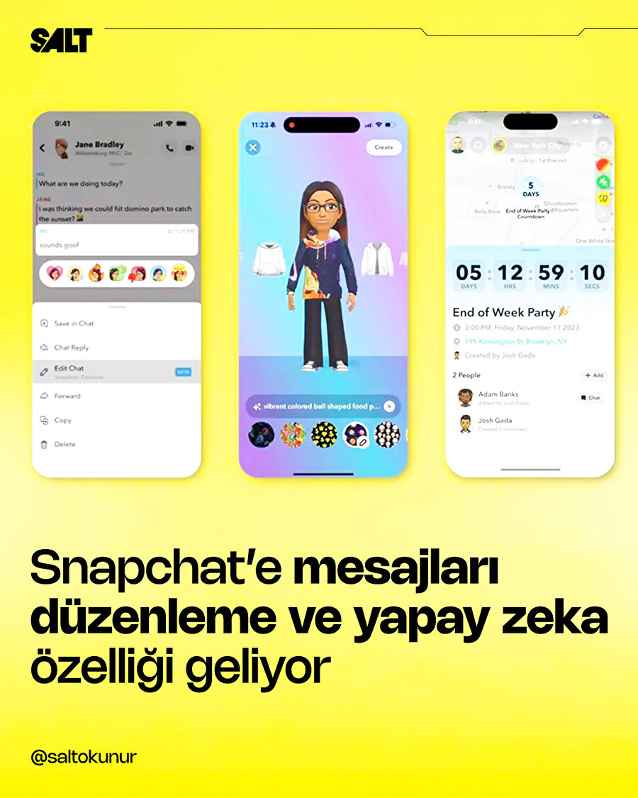Snapchat'e yeni özellikler geliyor