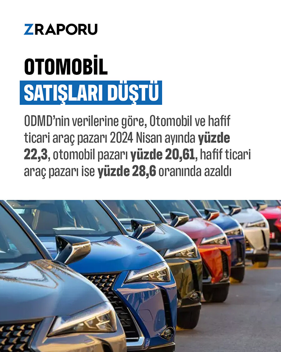 Otomobil satışları düştü 
