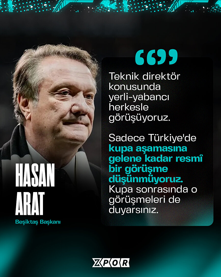 Hasan Arat'tan teknik direktör açıklaması