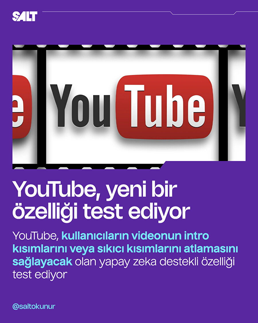 YouTube, yeni bir yapay zeka özelliğini test ediyor