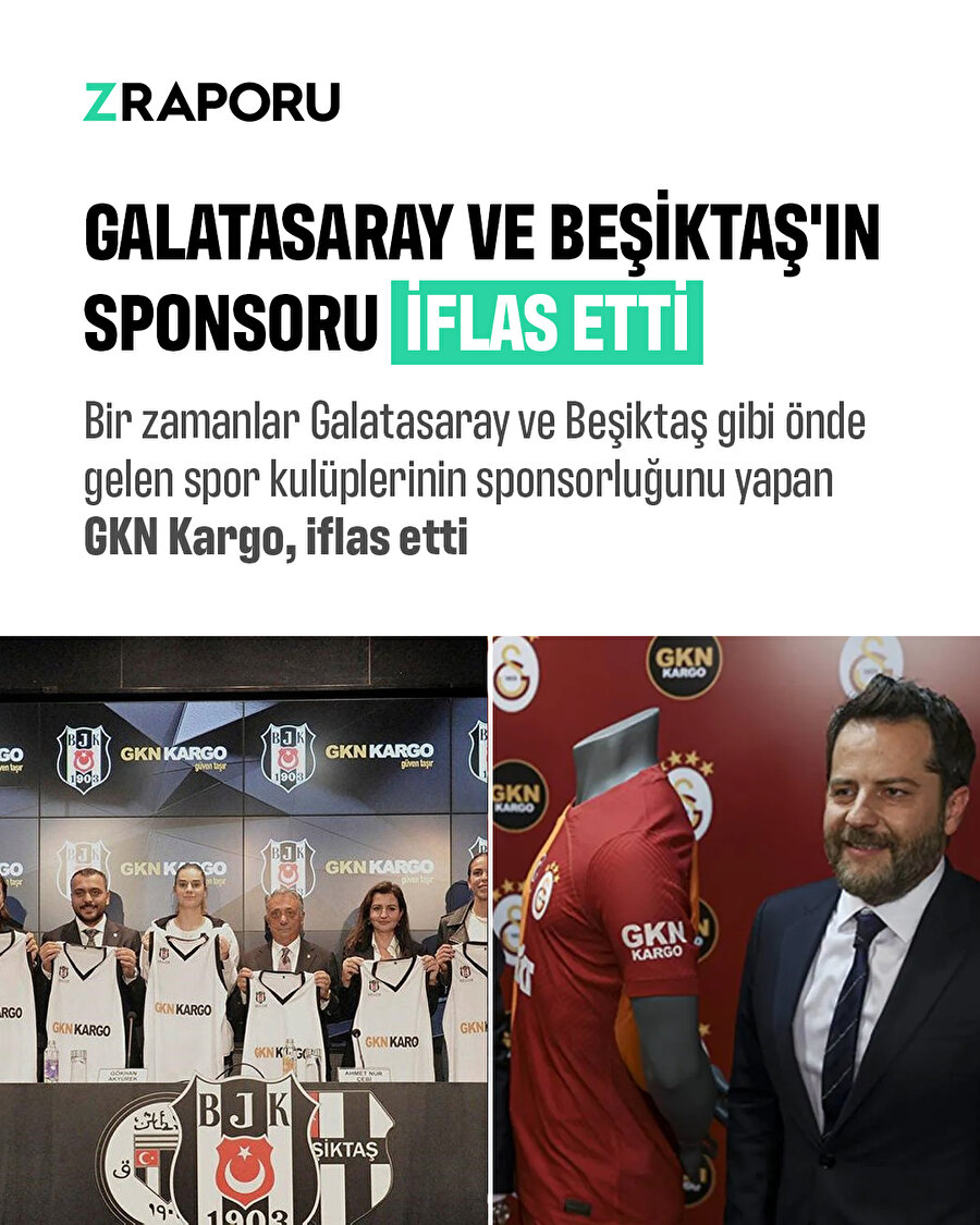 Galatasaray ve Beşiktaş'ın sponsoru iflas etti 