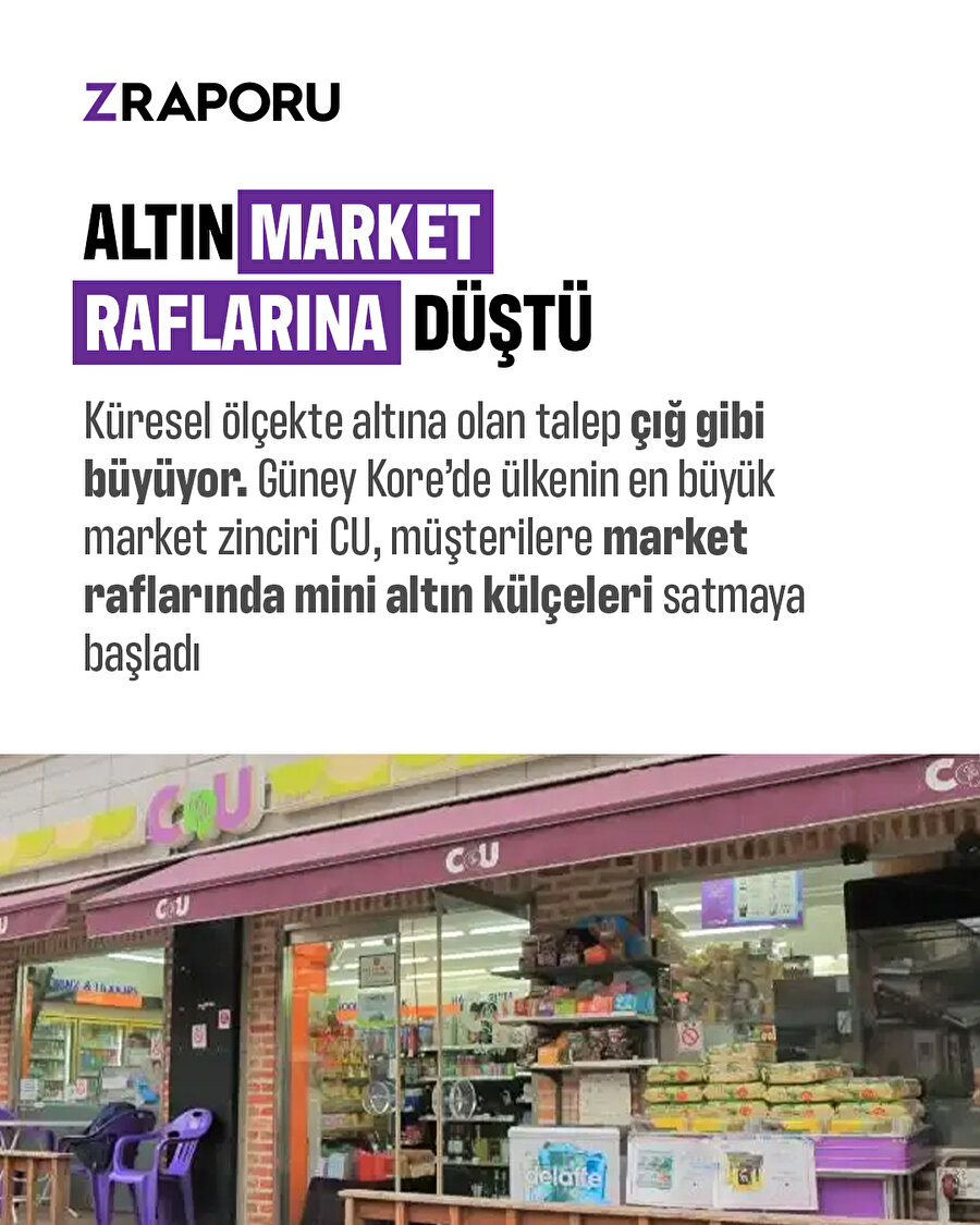 Market raflarında altın satışı başladı 