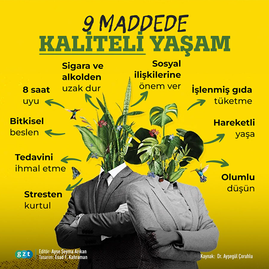 9 maddede kaliteli yaşam